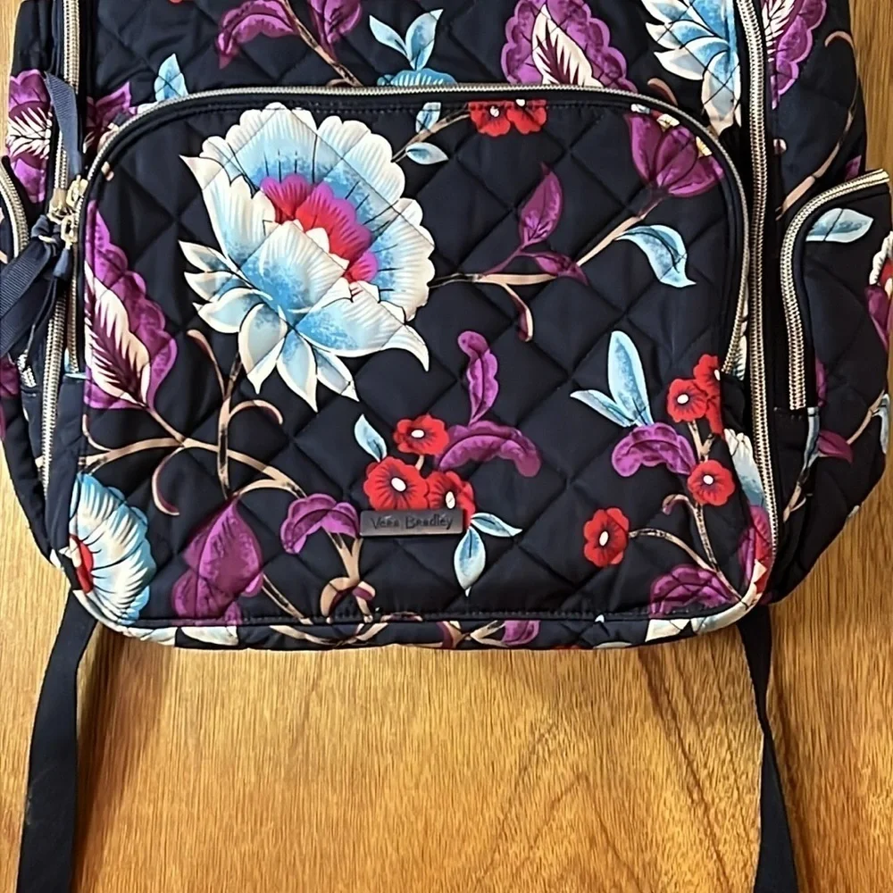 Vera Bradley Mayfair in Bloom Campus Backpack